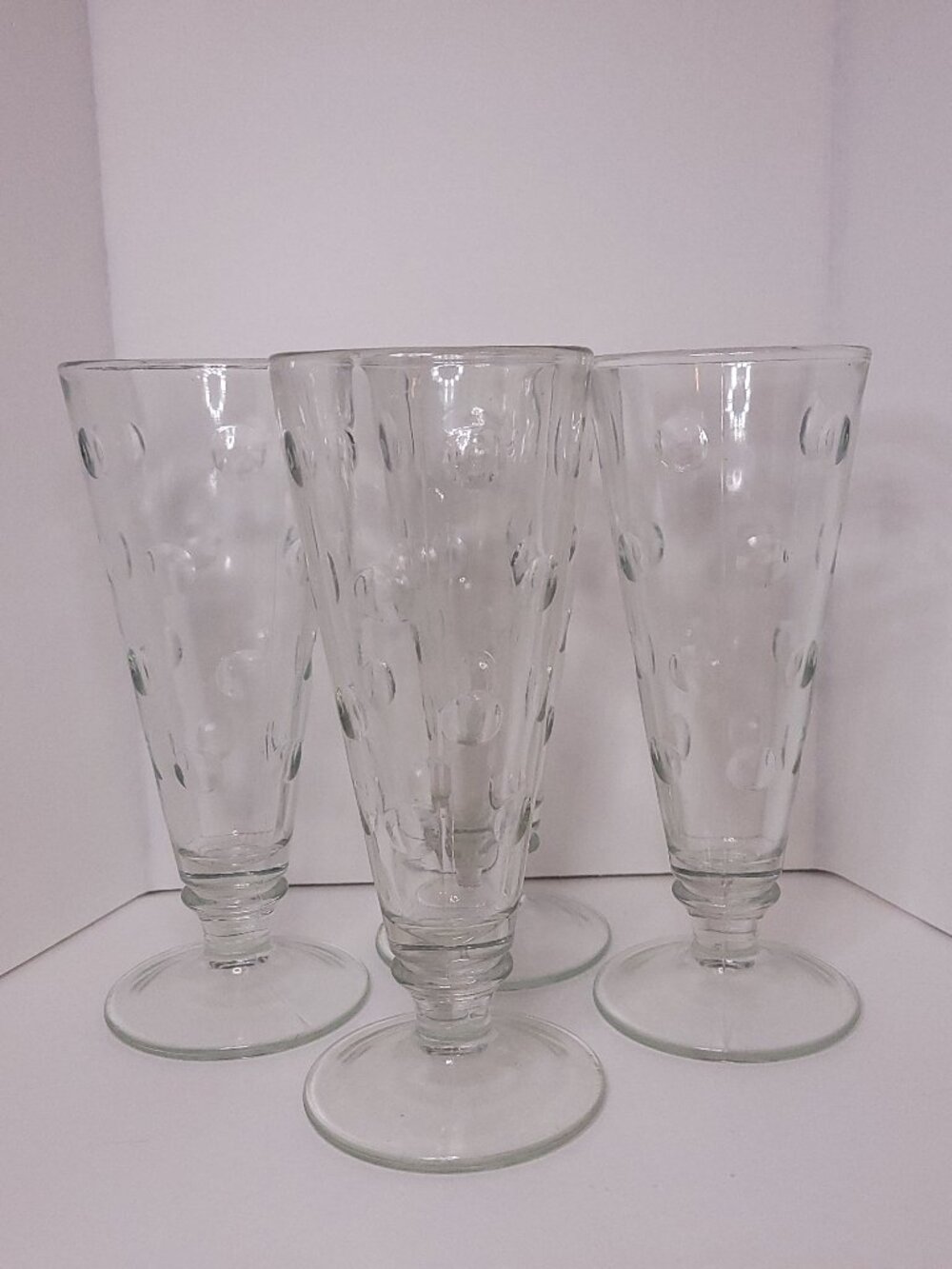 Four Bryce Cut Dot Pilsners